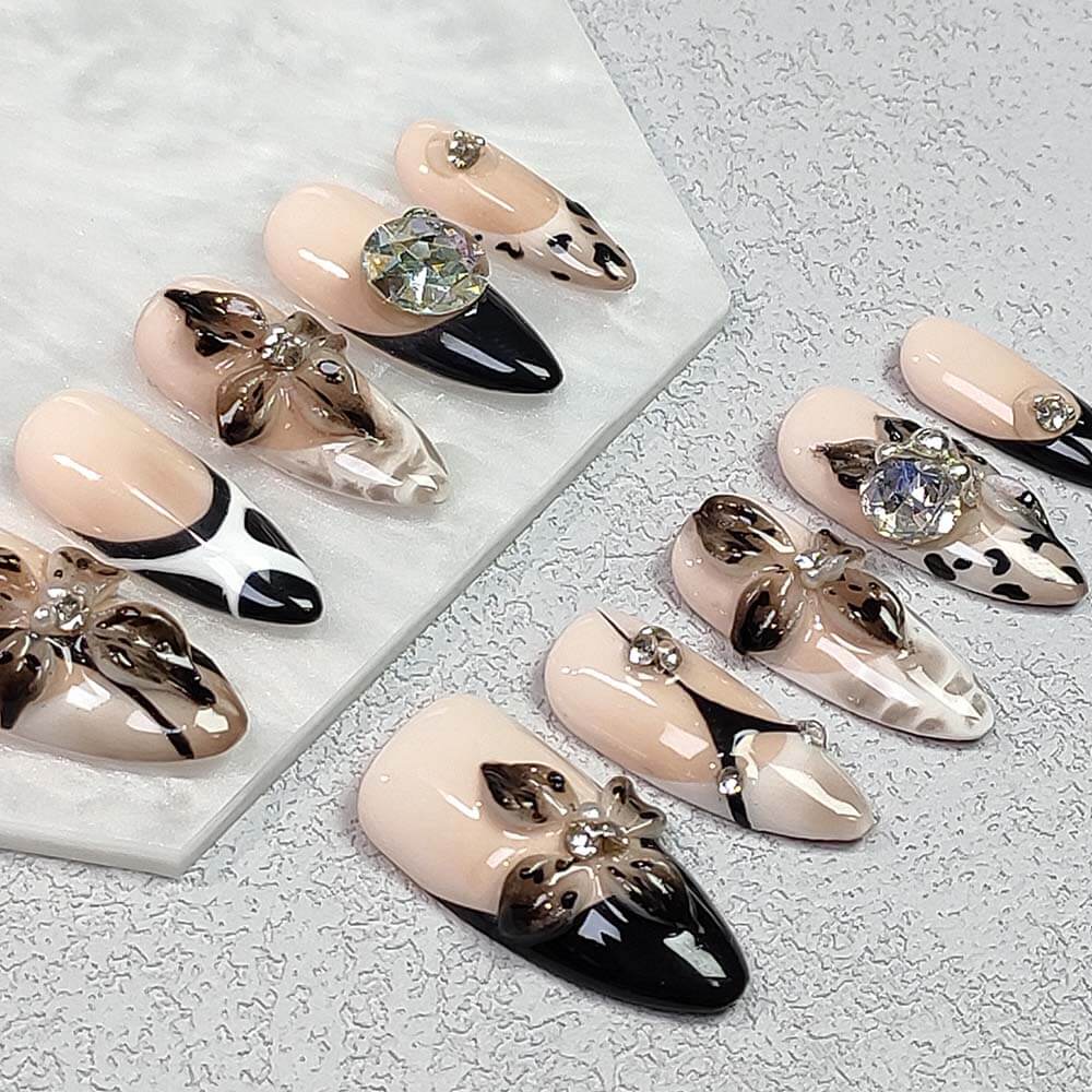Art Garden Press On Nails Twilight Flowers 98