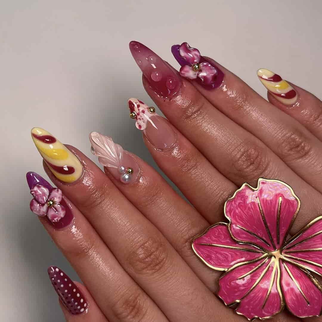 purple nails