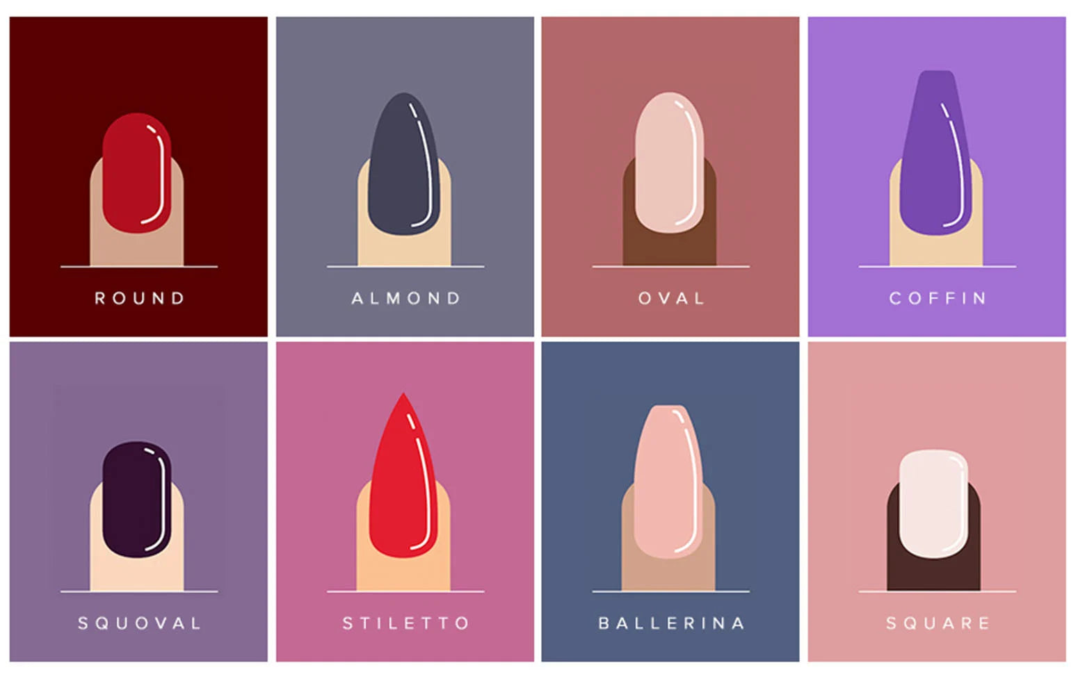 The Ultimate Guide to Nail Shapes for Every Hand Type in 2024