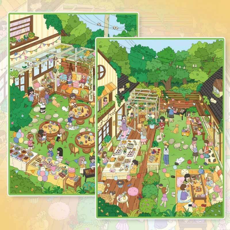 Woodland Gatherings DIY 3D Scene Stickers 2 Cute Scenes(L)