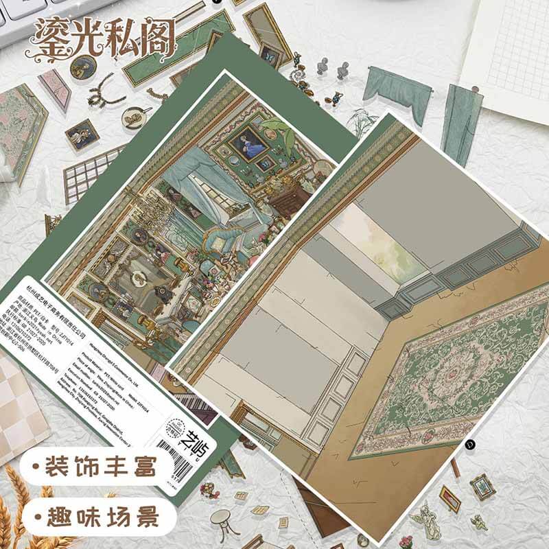 Meadow Melody DIY 3D Scene Stickers With Guide Lines(L)