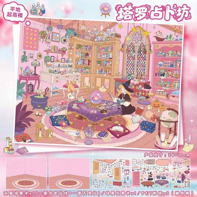 Mystic Craft DIY 3D Sticker 2 Cute Miniature Scenes(L)