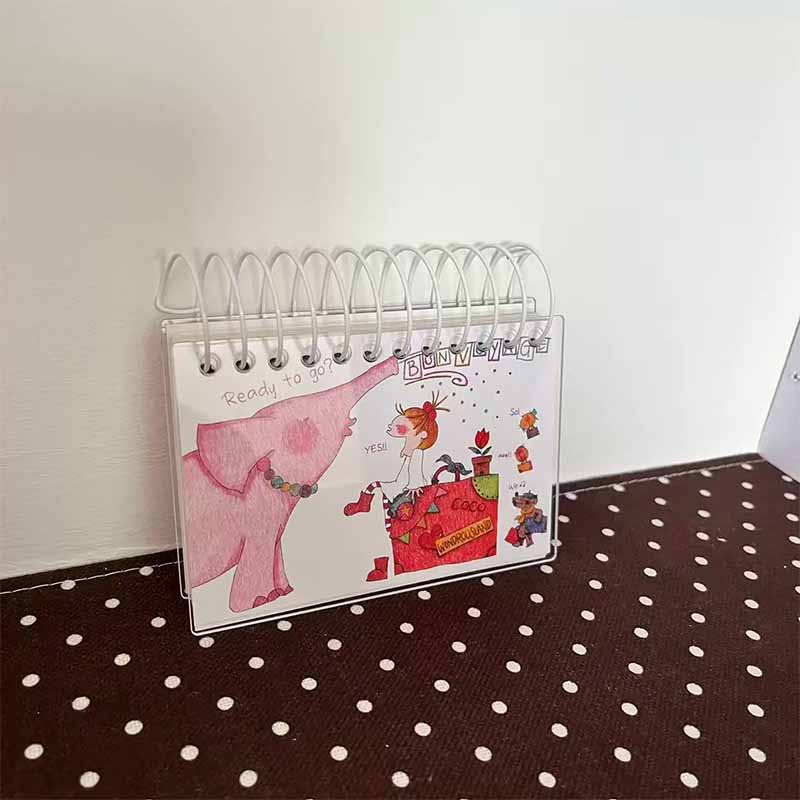 Double Sided Sticker Release Book Acrylic coil