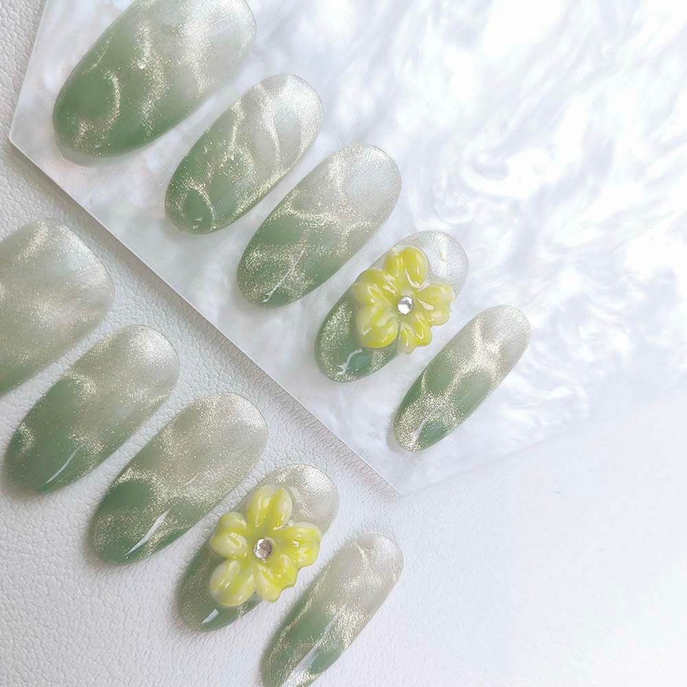 Beauty Art Garden Press On Nails Aqua Daze 138