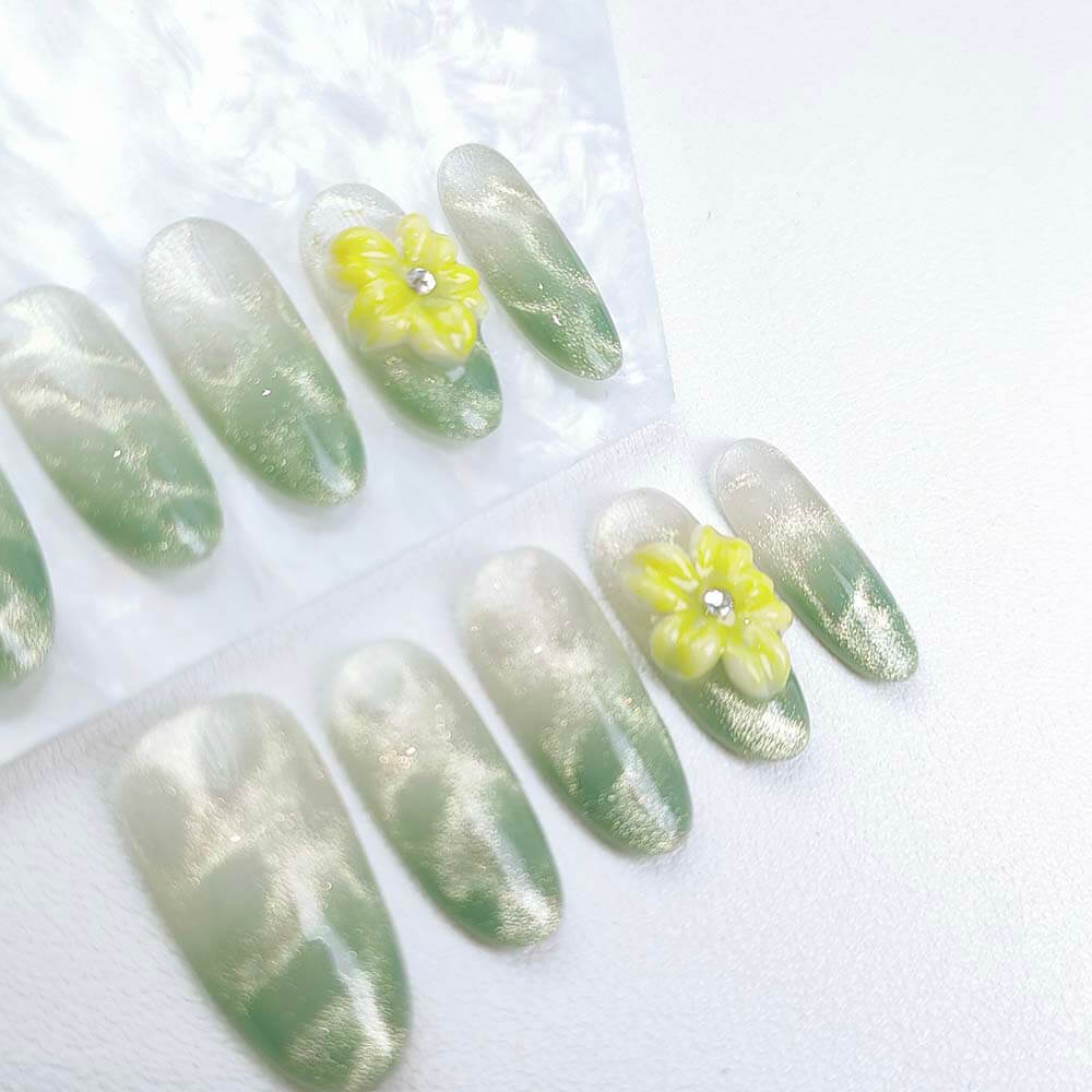 Beauty Art Garden Press On Nails Aqua Daze 138