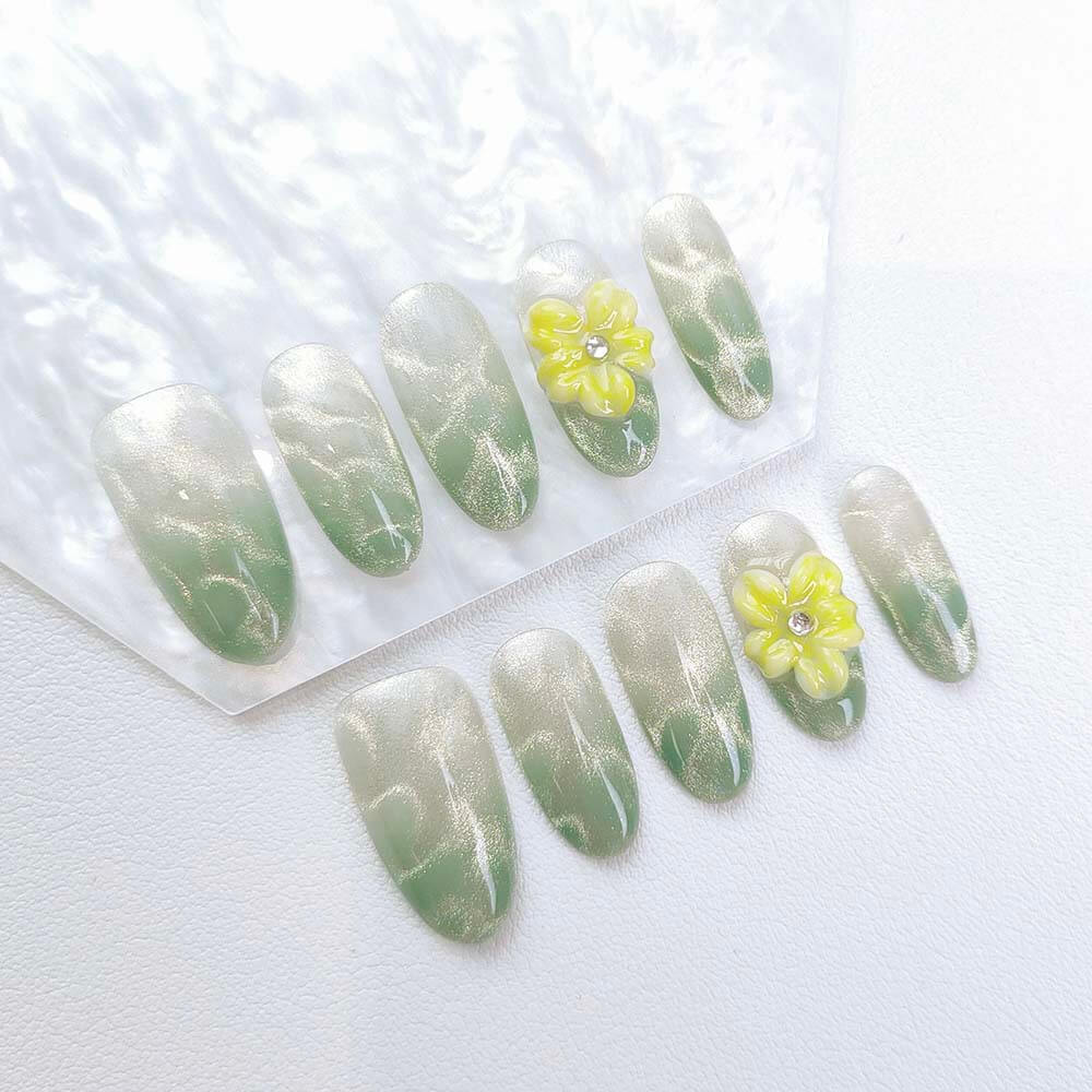 Beauty Art Garden Press On Nails Aqua Daze 138