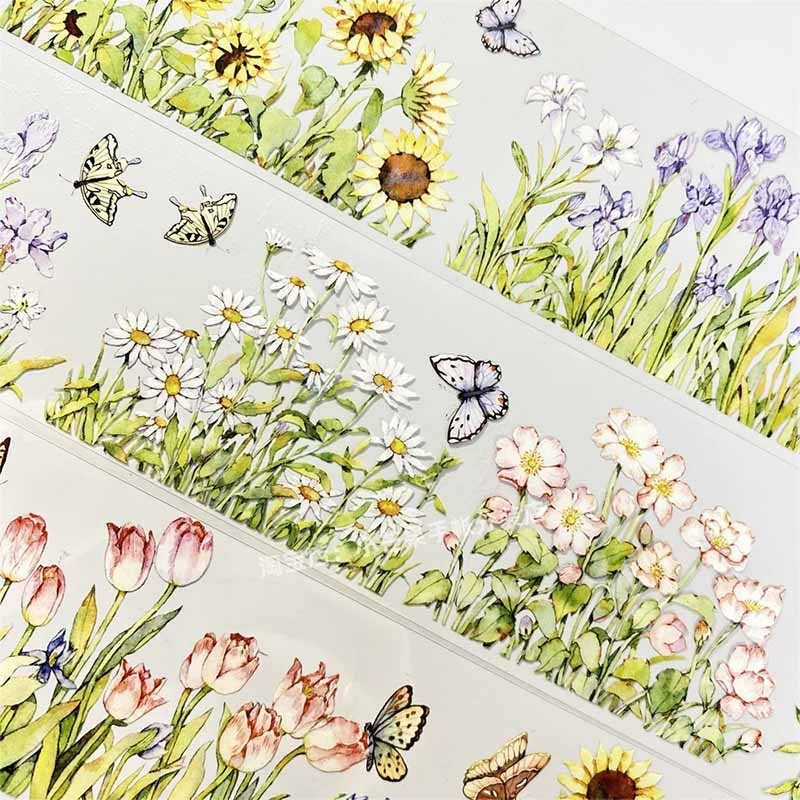 Chrysanthemum Garden PET Journaling Scene Tape