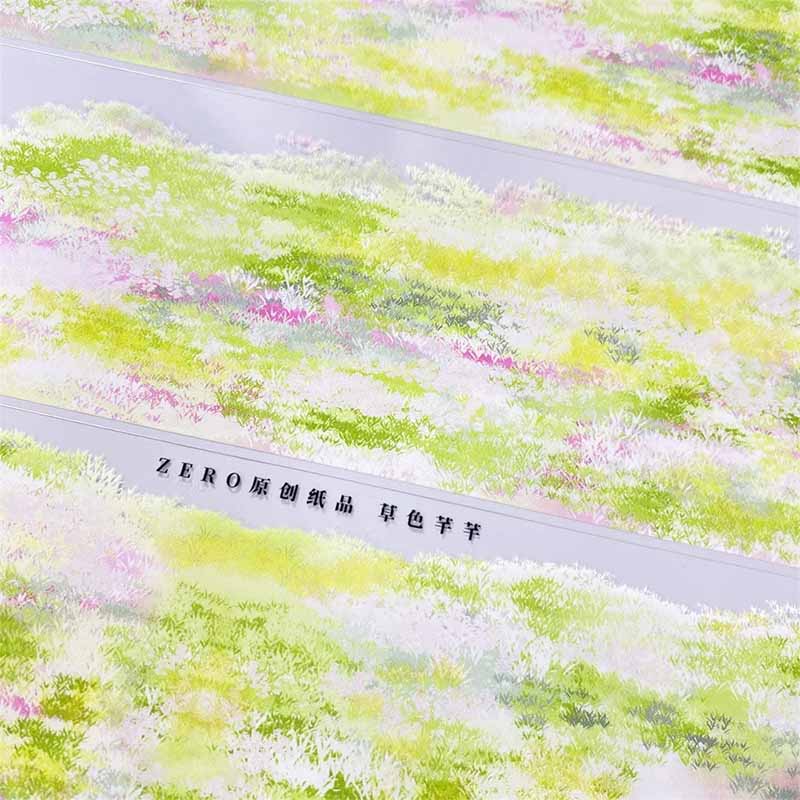 Verdant Meadow Series Landscape Journaling Washi Sticker Roll