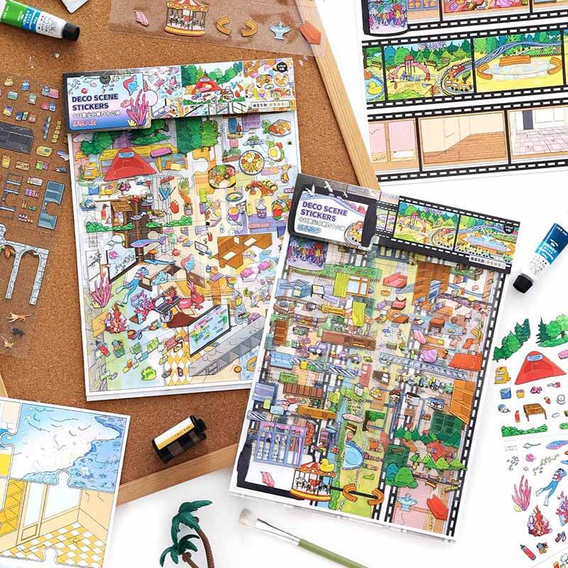 City Rhythm DIY 3D Sticker 2 Cute Miniature Scenes(L)