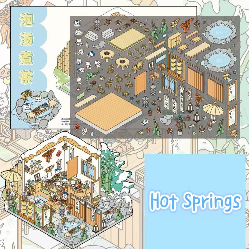Western City Shop DIY 3D Scene Stickers - 6  Cute Miniature Scenes