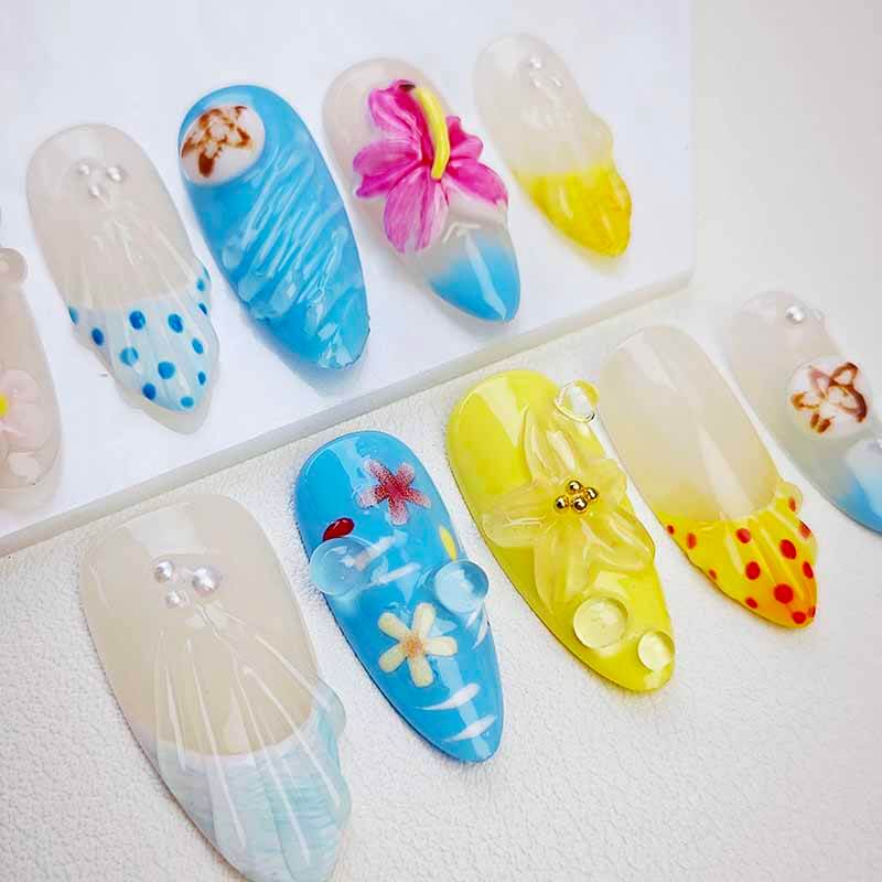 Beauty Art Garden Press On Nails Siren’s Garden 203
