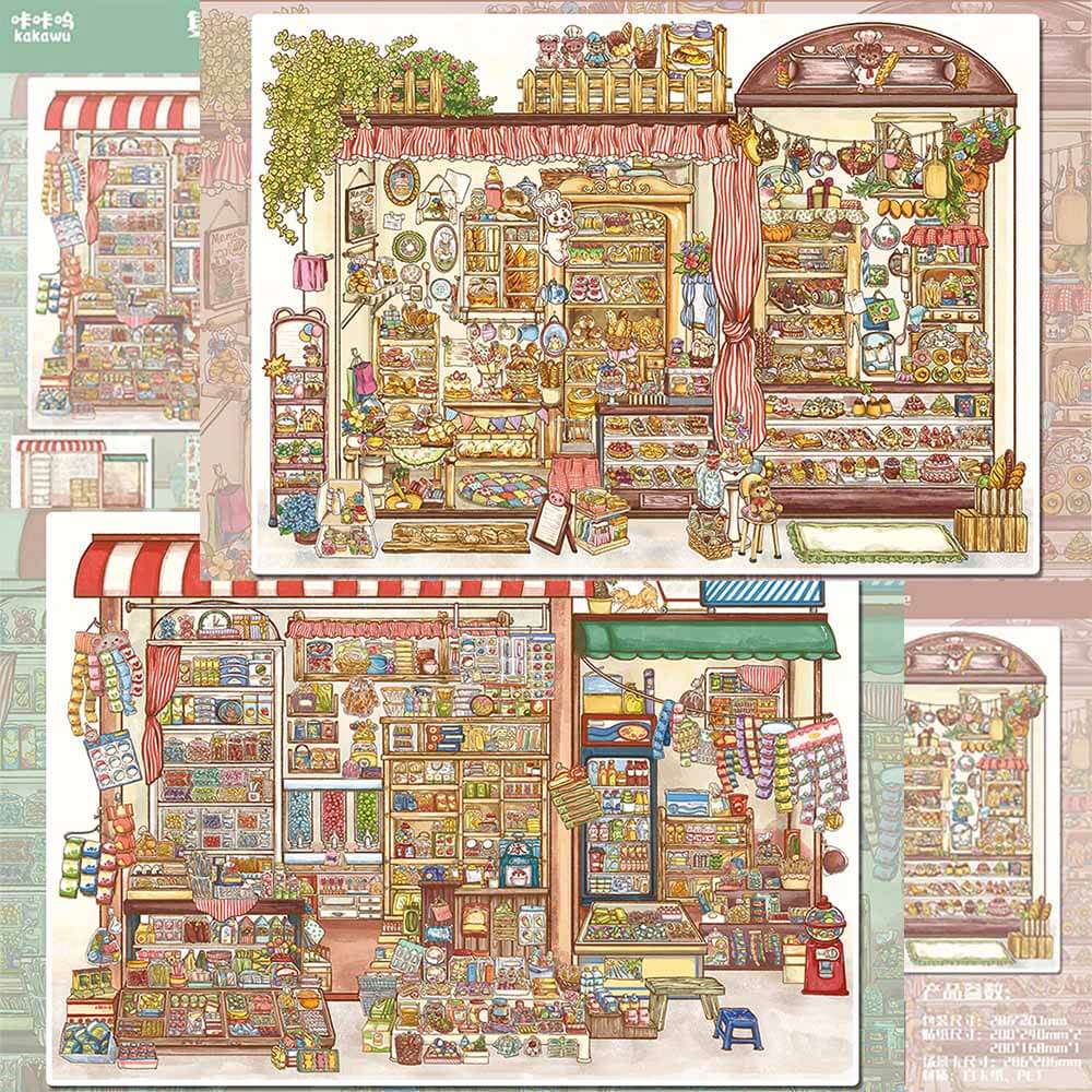 Frosted Tale DIY 3D Scene Stickers 2 Cute Scenes(L)