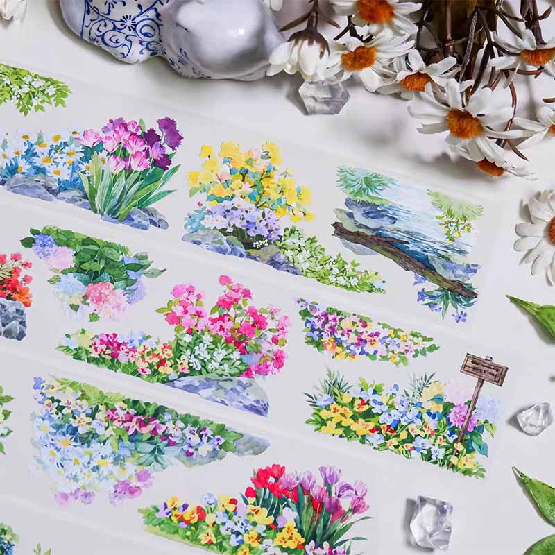 Pastoral Landscape PET Journaling Scene Tape