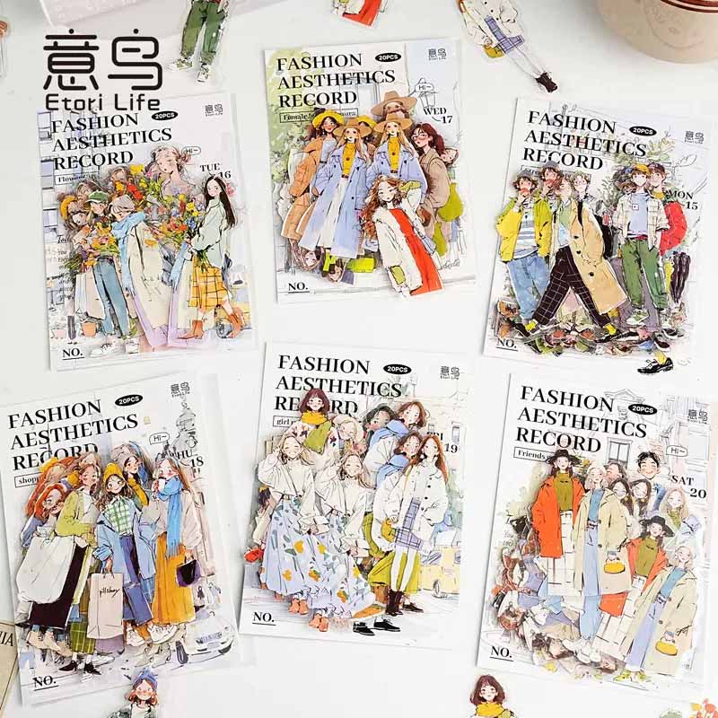 Dressing Style Aesthetics Series Notebook Sticker Pack