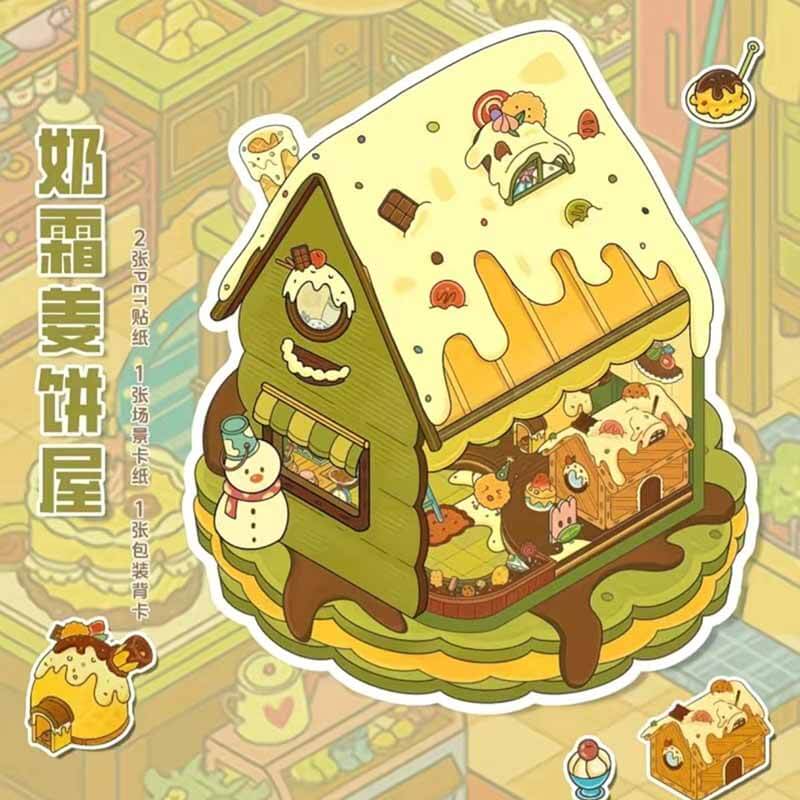 Sweet Wonderland DIY 3D Scene Stickers 2 Cute Miniature Scenes(L)