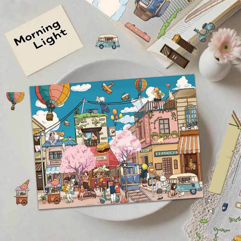 Coastal Twilight DIY 3D Scene Stickers 2 Cute Scenes(L)