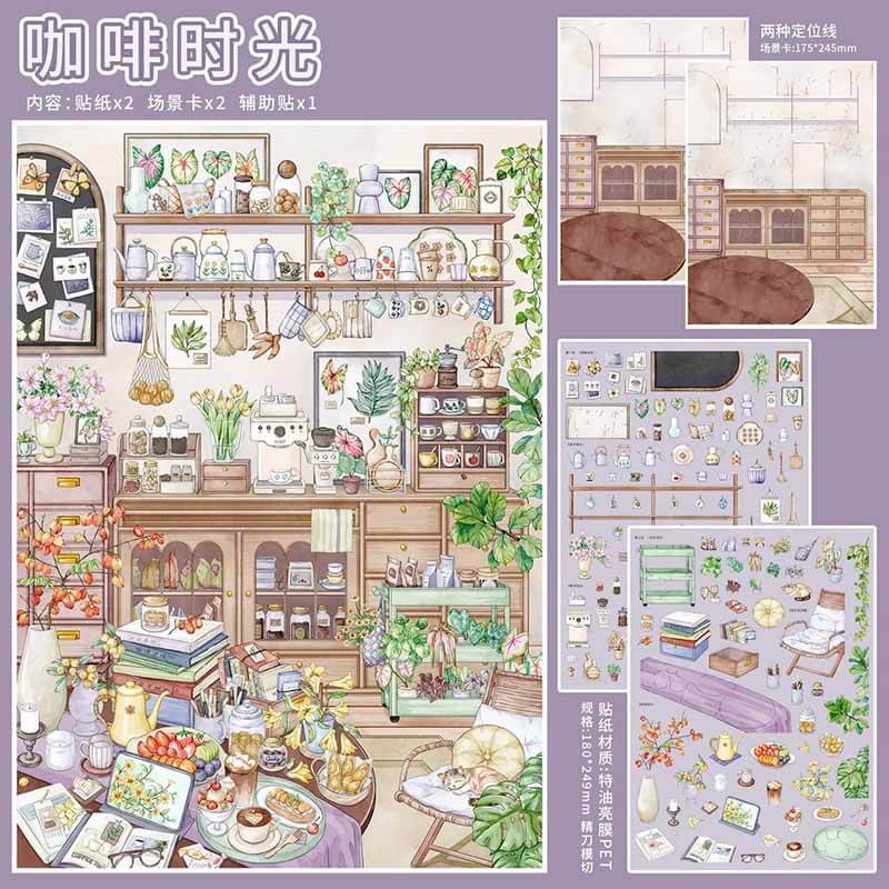 Steam Life DIY 3D Sticker 2 Cute Miniature Scenes(L)