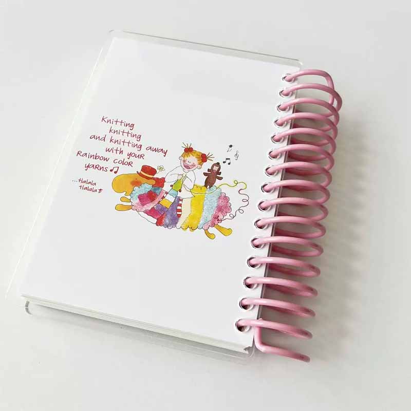 Double Sided Sticker Release Book Acrylic coil