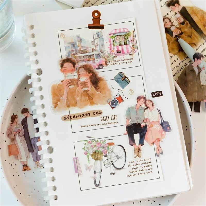Moyu Happy Girls Diary Collage Sticker Pack