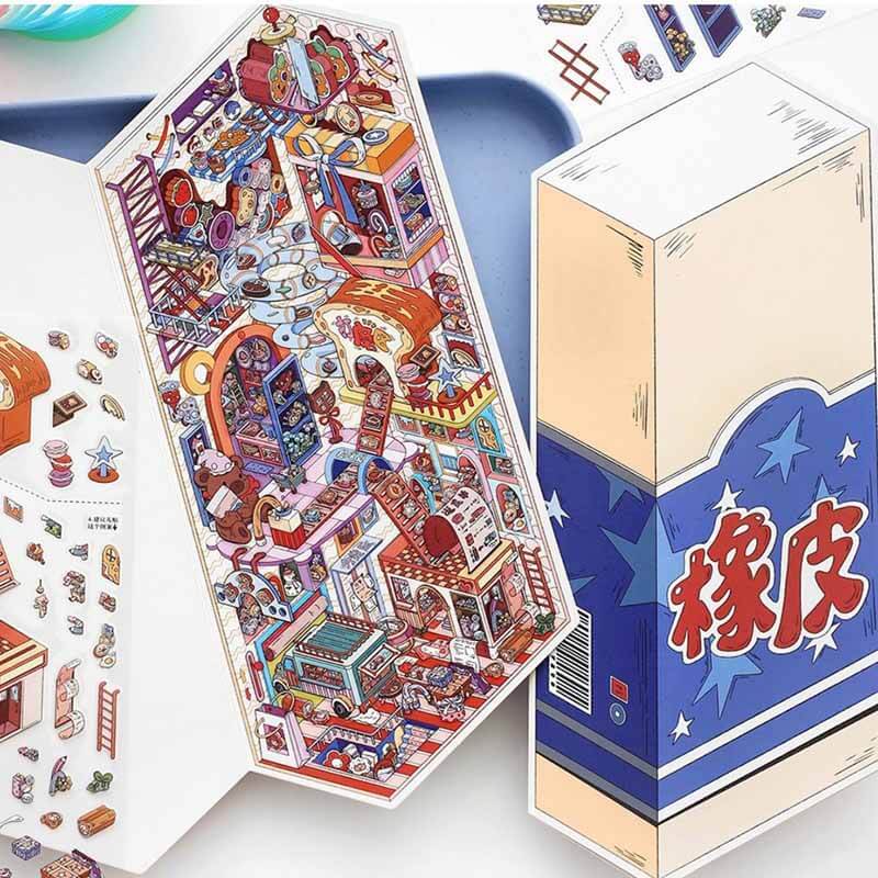 Giant Life DIY 3D Sticker 2 Cute Miniature Scenes(L)