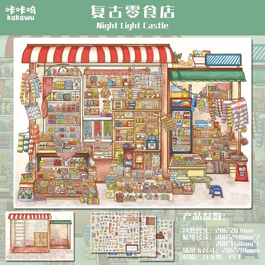 Frosted Tale DIY 3D Scene Stickers 2 Cute Scenes(L)
