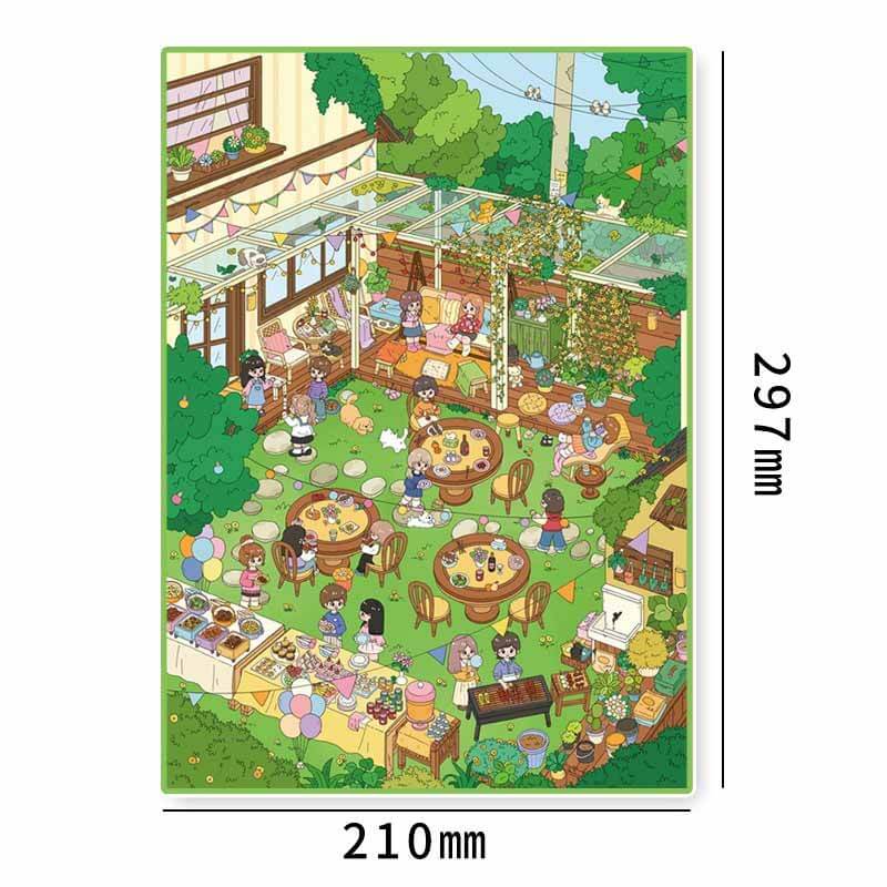 Woodland Gatherings DIY 3D Scene Stickers 2 Cute Scenes(L)
