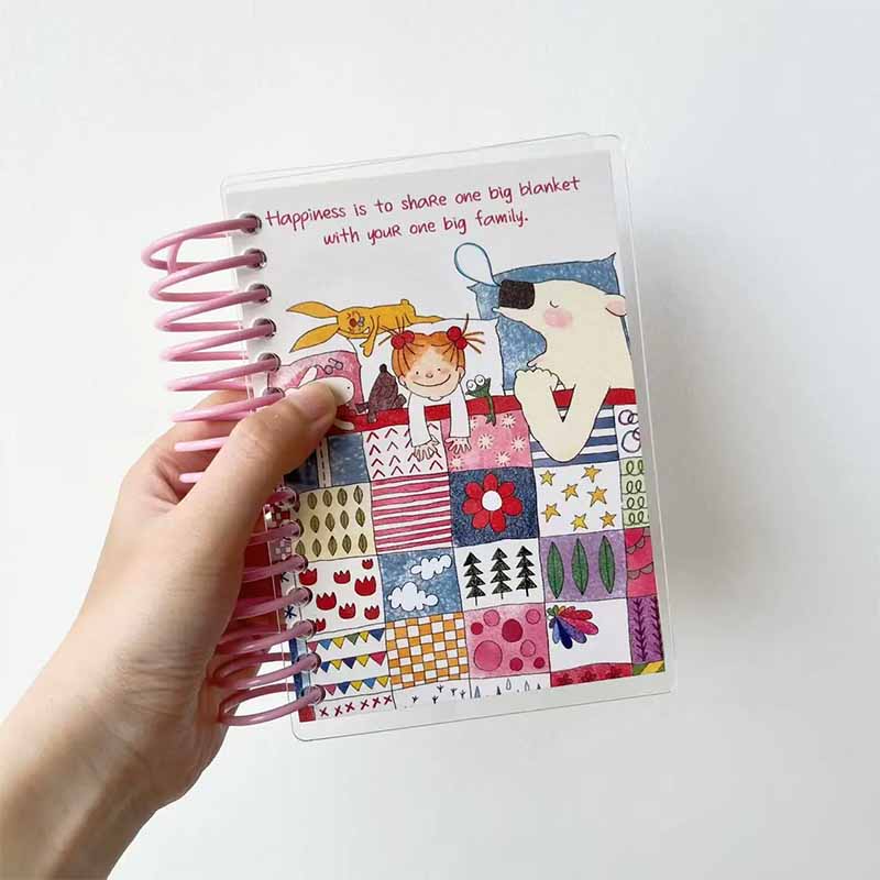 Double Sided Sticker Release Book Acrylic coil