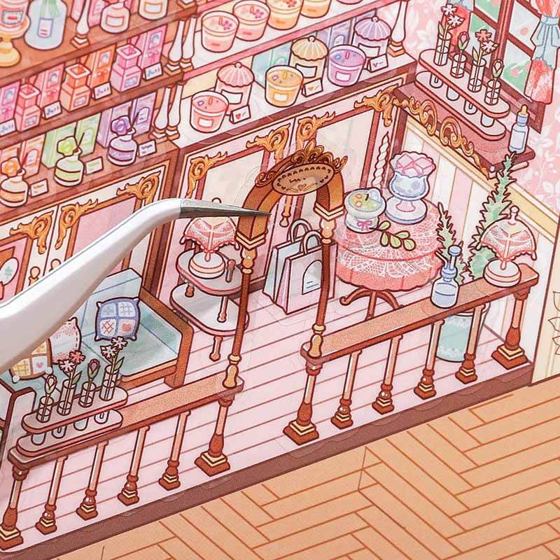 Leisure Shop DIY 3D Scene Stickers 2 Cute Scenes(L)