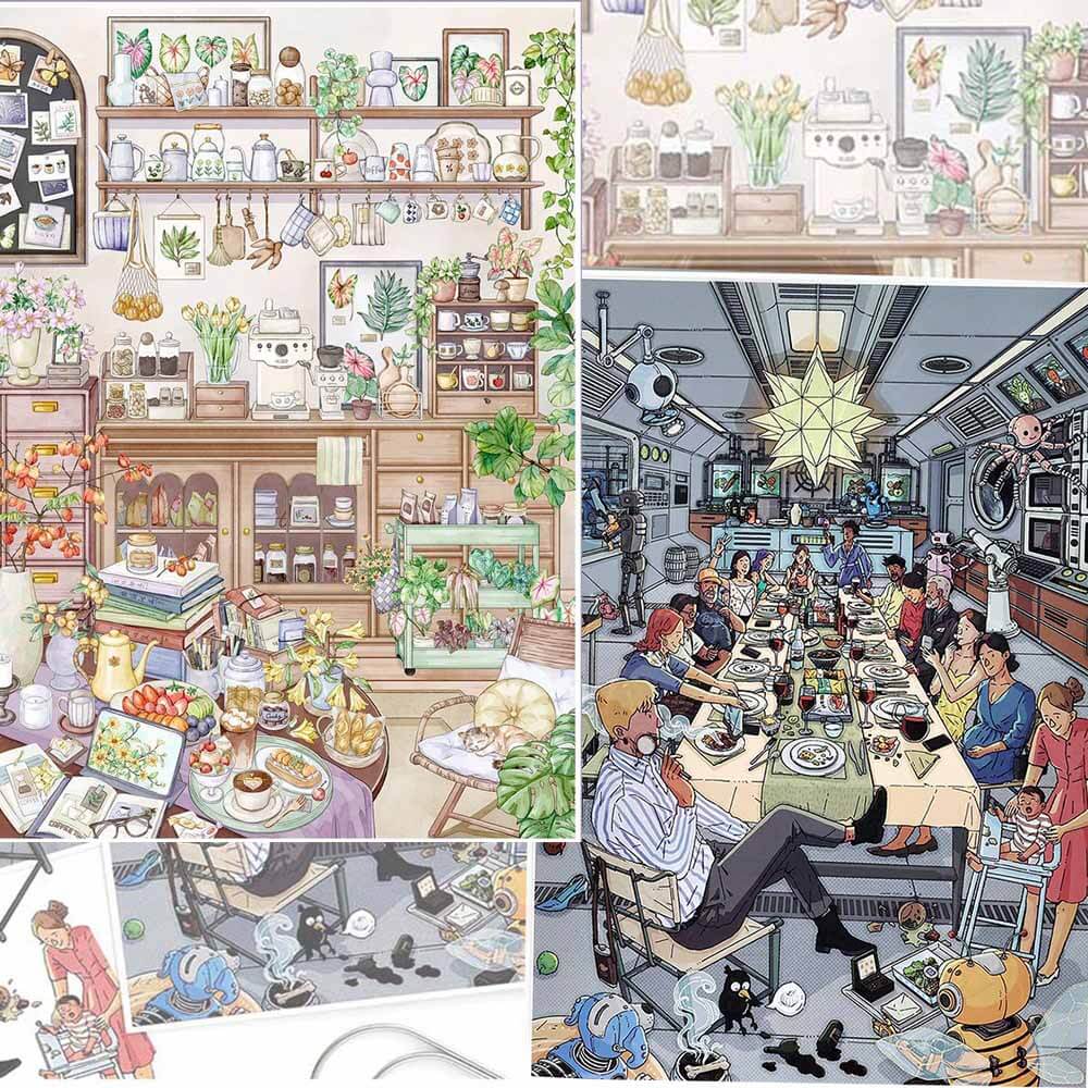 Steam Life DIY 3D Sticker 2 Cute Miniature Scenes(L)