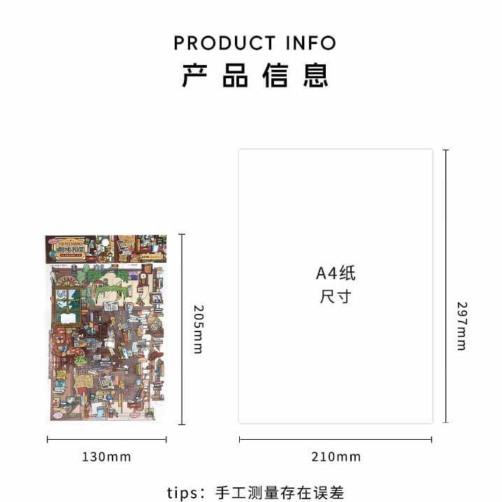 Playful Shop DIY 3D Sticker 4 Cute Miniature Scenes(S)
