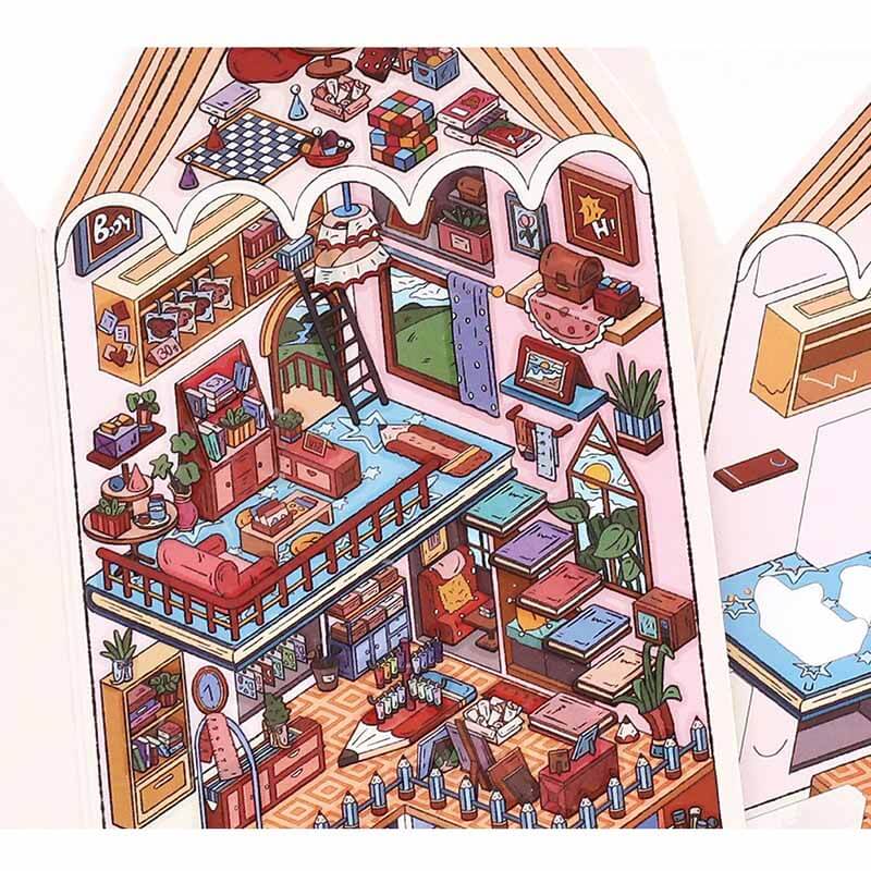Giant Life DIY 3D Sticker 2 Cute Miniature Scenes(L)