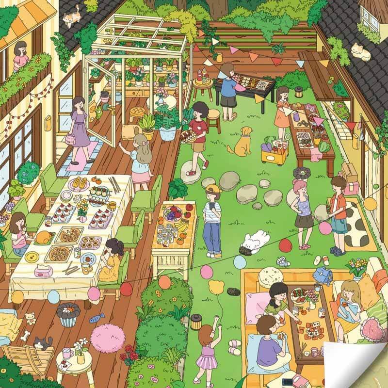 Woodland Gatherings DIY 3D Scene Stickers 2 Cute Scenes(L)