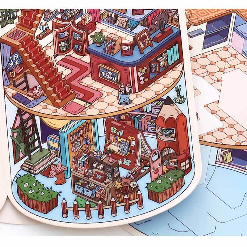 Giant Life DIY 3D Sticker 2 Cute Miniature Scenes(L)