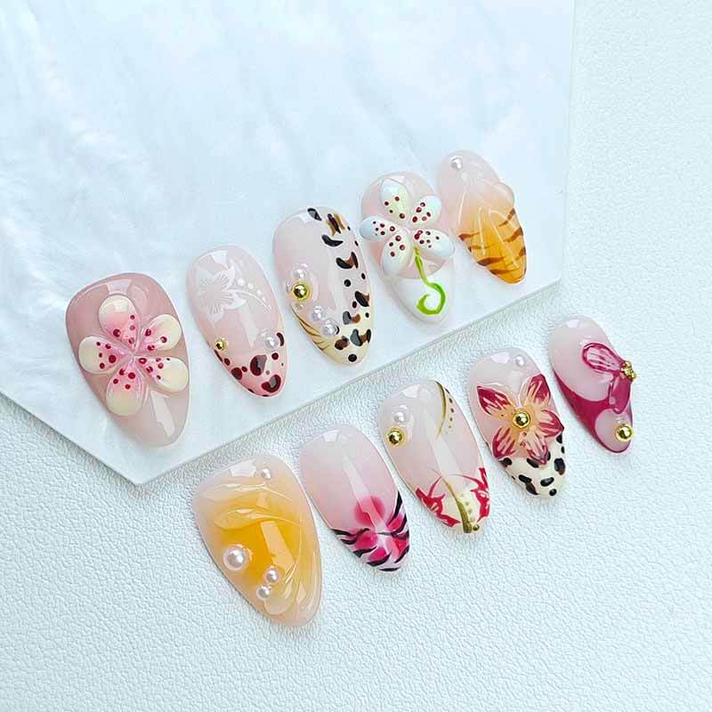 Beauty Art Garden Press On Nails Aloha Petals 136