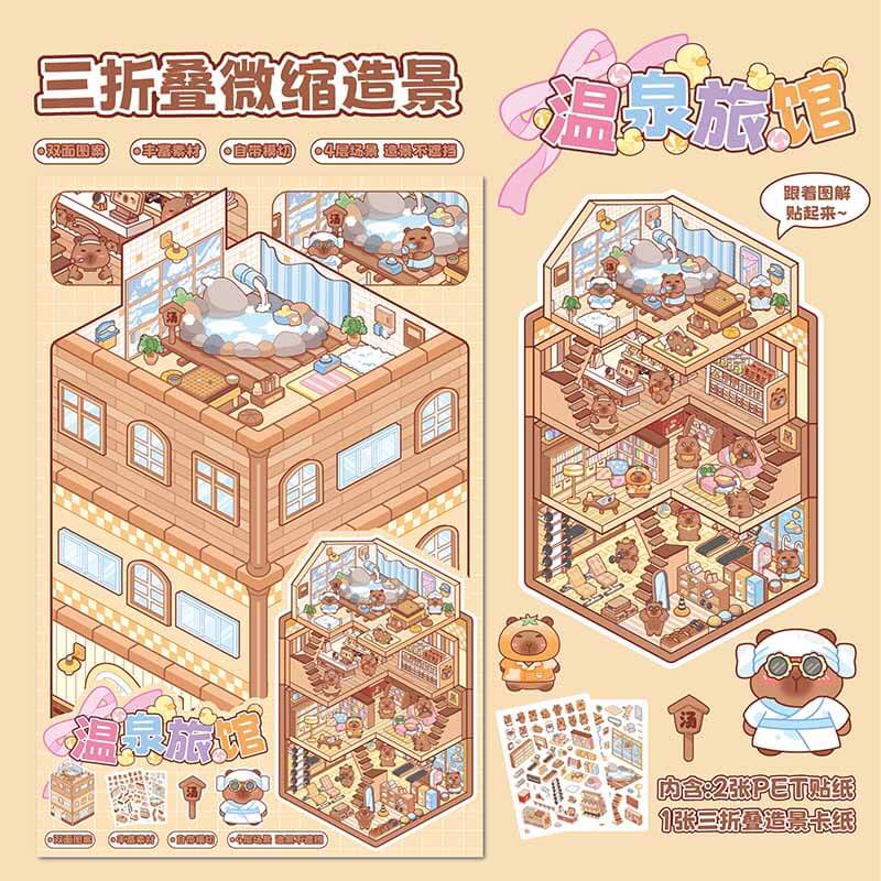 Animal Nest DIY 3D Sticker Collection 2 Cute Miniature Scenes