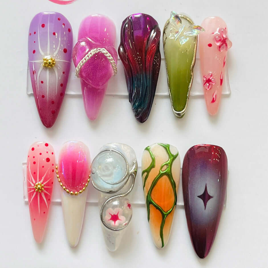 Art Garden Press On Nails Fairy Garden Beauty Art Garden
