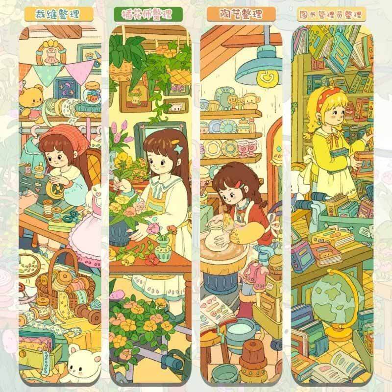 Artisan Order DIY 3D Scene Stickers 4 Cute Scenes(S)