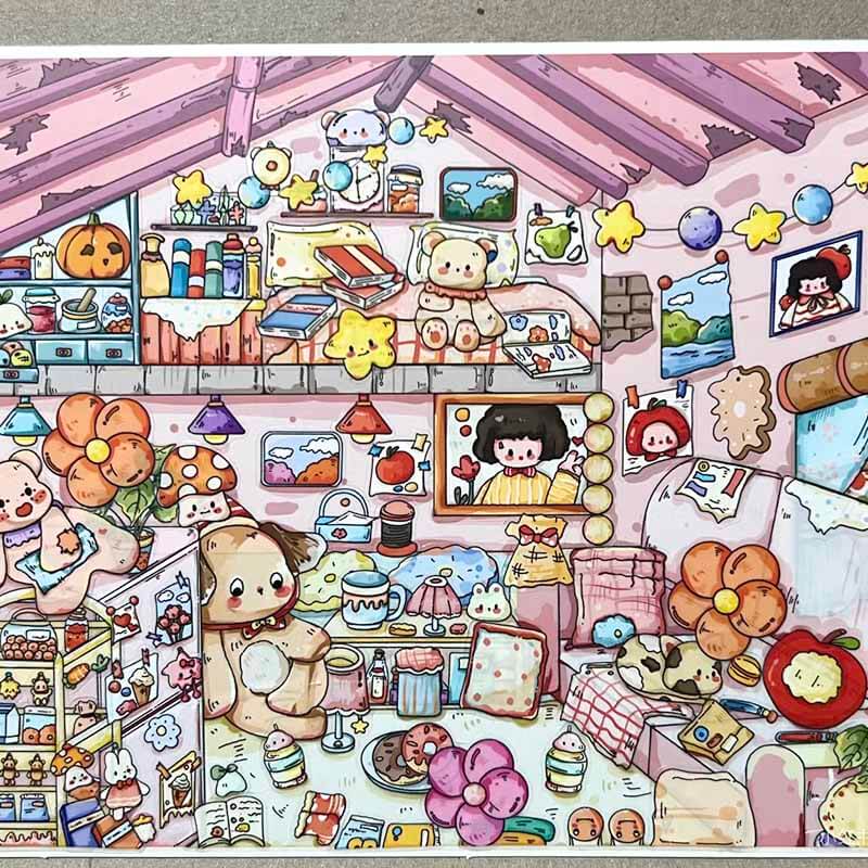 Atelier Reverie DIY 3D Scene Stickers 2 Cute Miniature Scenes(M)