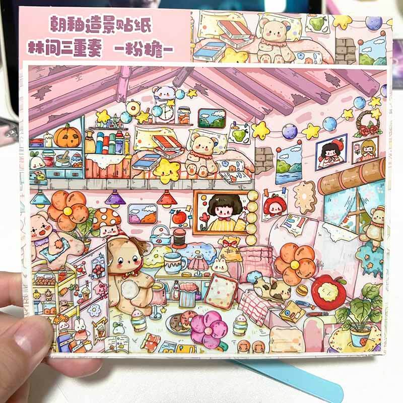 Atelier Reverie DIY 3D Scene Stickers 2 Cute Miniature Scenes(M)