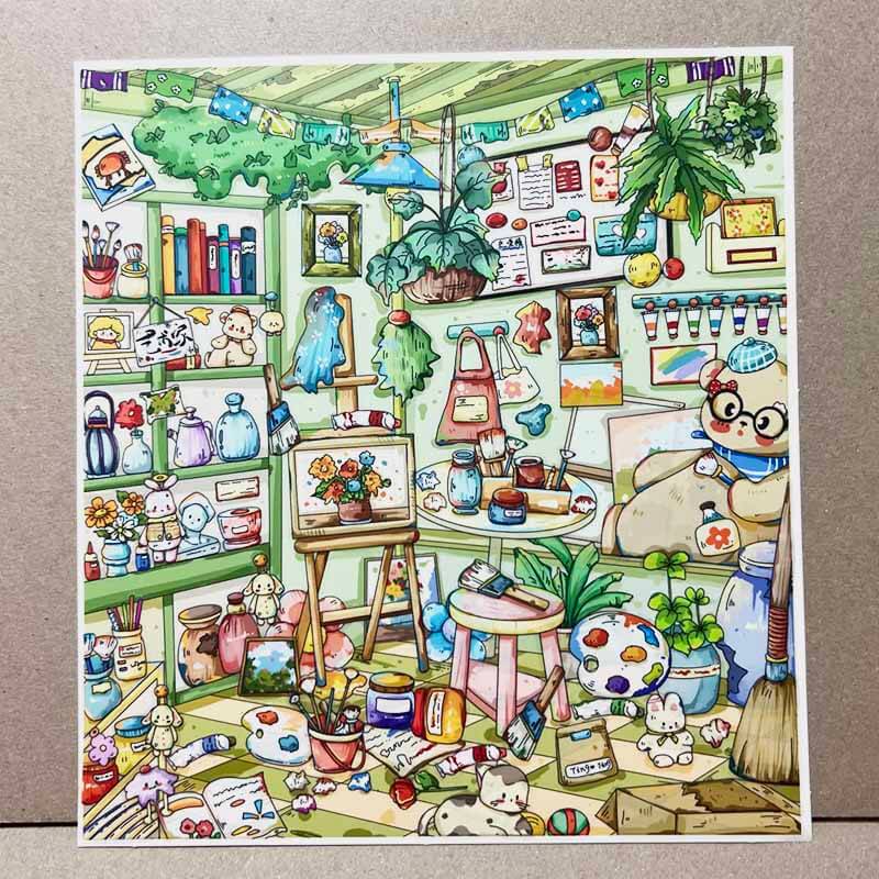 Atelier Reverie DIY 3D Scene Stickers 2 Cute Miniature Scenes(M)