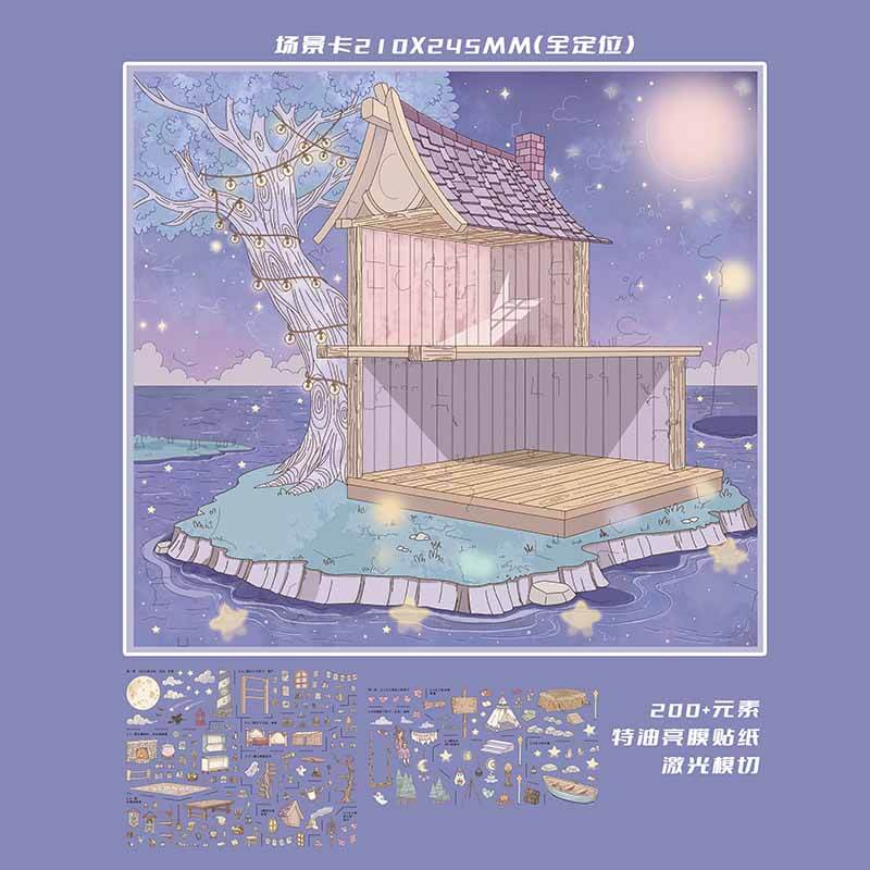Autumn Fairytale DIY 3D Scene Stickers 2 Cute  Scenes(L)