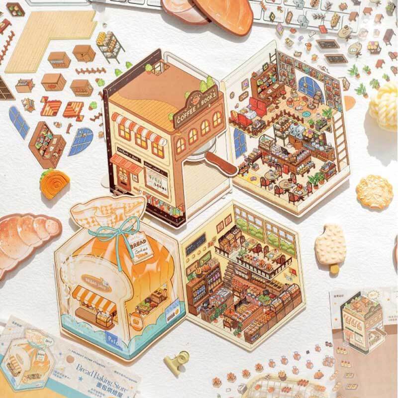 Baked Bliss DIY 3D Scene Stickers 2 Cute Miniature Scenes