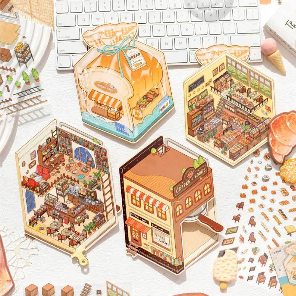 Baked Bliss DIY 3D Scene Stickers 2 Cute Miniature Scenes