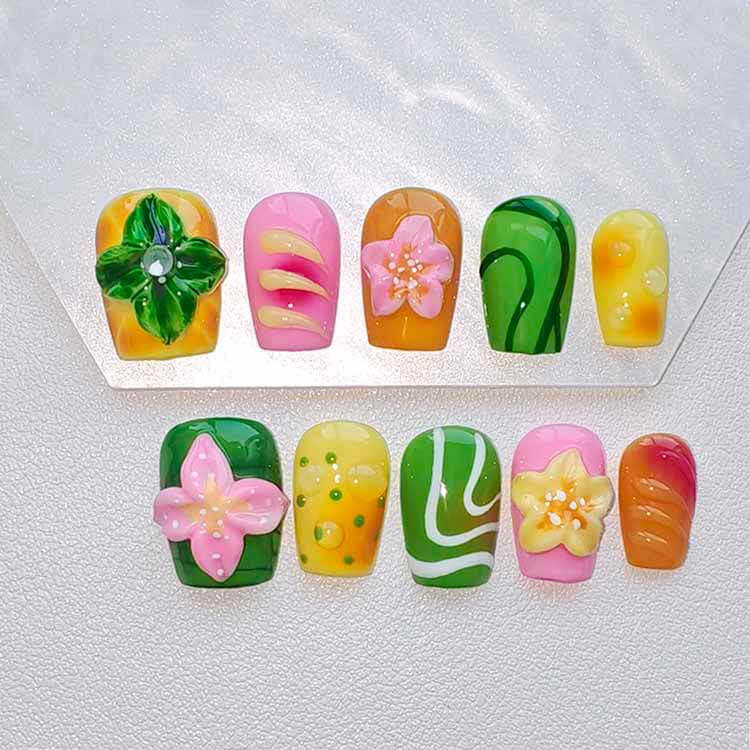 Beauty Art Garden Press On Nail Beach Smoothie 207