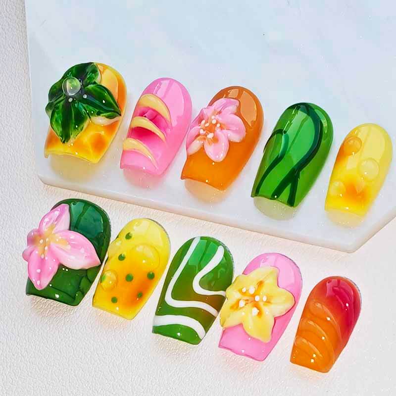 Beauty Art Garden Press On Nail Beach Smoothie 207