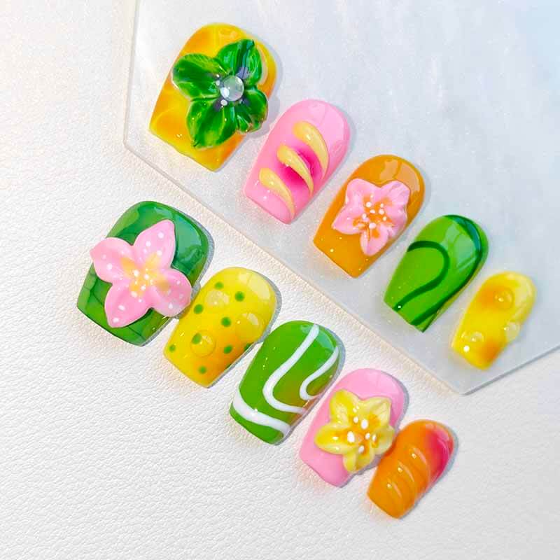 Beauty Art Garden Press On Nail Beach Smoothie 207