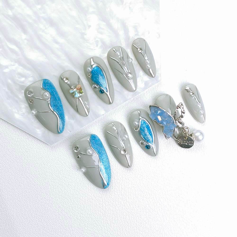 Beauty Art Garden Press On Nails Blooming Flight 155