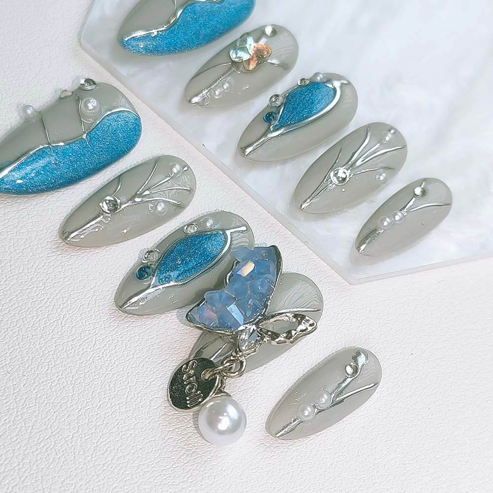 Beauty Art Garden Press On Nails Blooming Flight 155