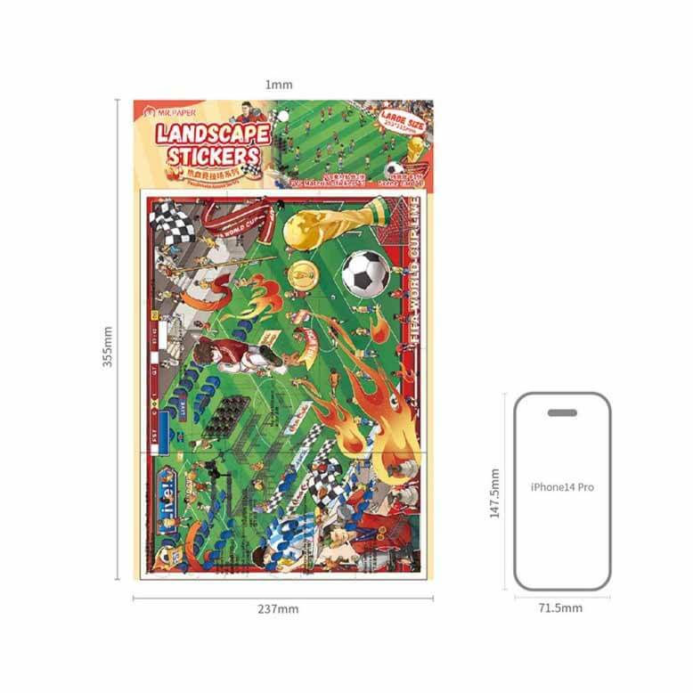 Box Adventure DIY 3D Scene Stickers 2 Cute Scenes(L)