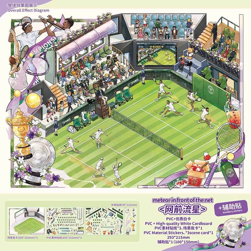 Box Adventure DIY 3D Scene Stickers 2 Cute Scenes(L)